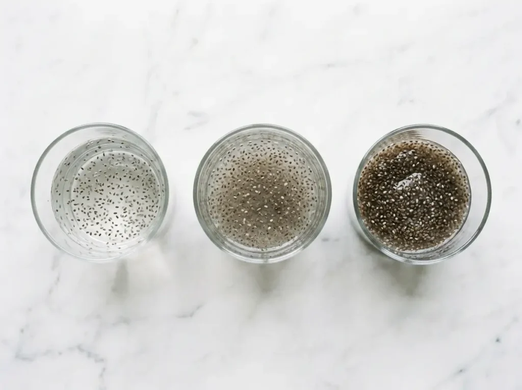 chia seed water ratio with lemon