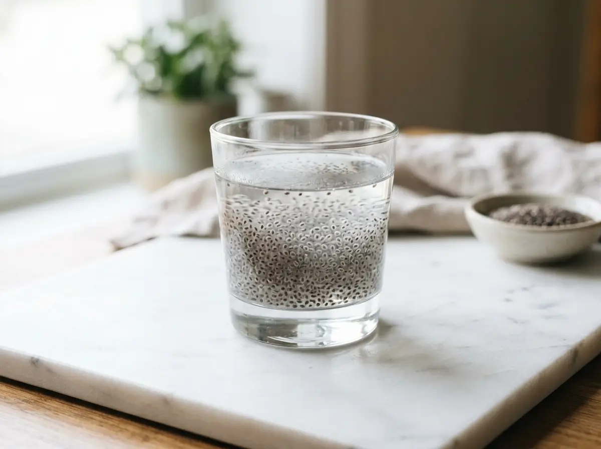 chia seed to water ratio perfect glass
