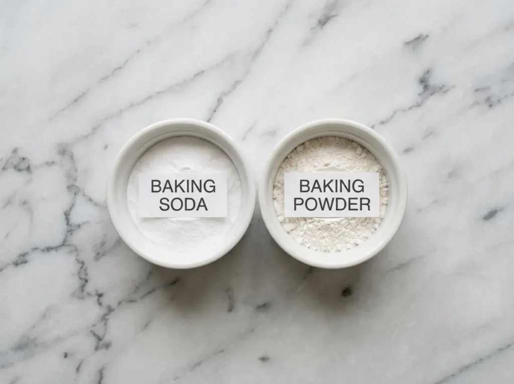 baking soda vs baking powder ph difference comparison