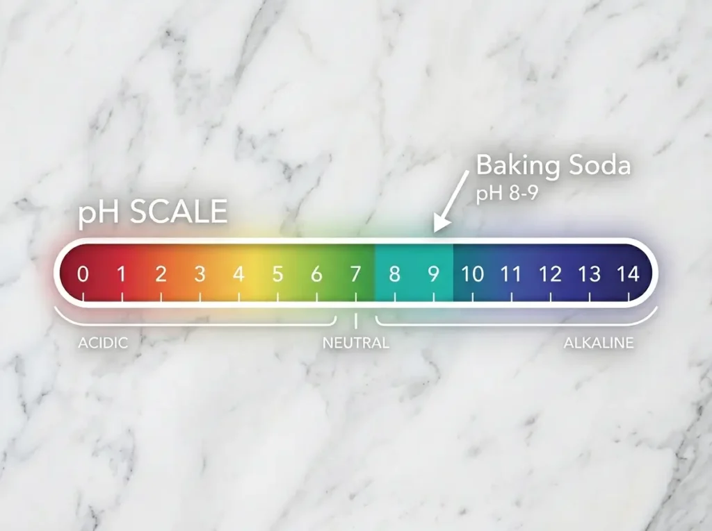 baking soda ph scale 9 alkaline diagram