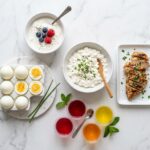 GLP-1 diet meal examples with high protein and fiber foods