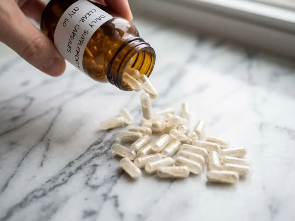 Gelatin capsules from supplements and medications
